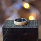 Front view of Maple Wood Ring with Stainless Steel Core by Andrwood, perfect for unisex wear and meaningful gifting.