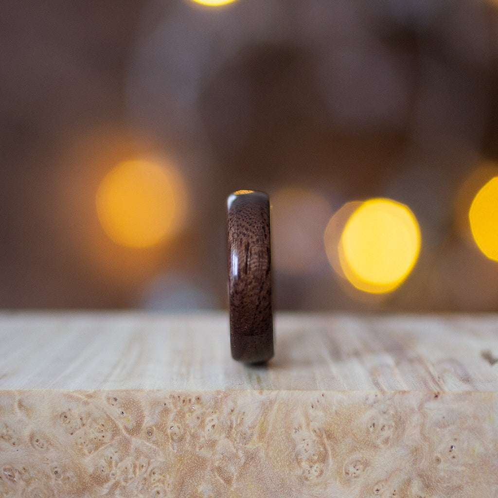 Walnut wood ring