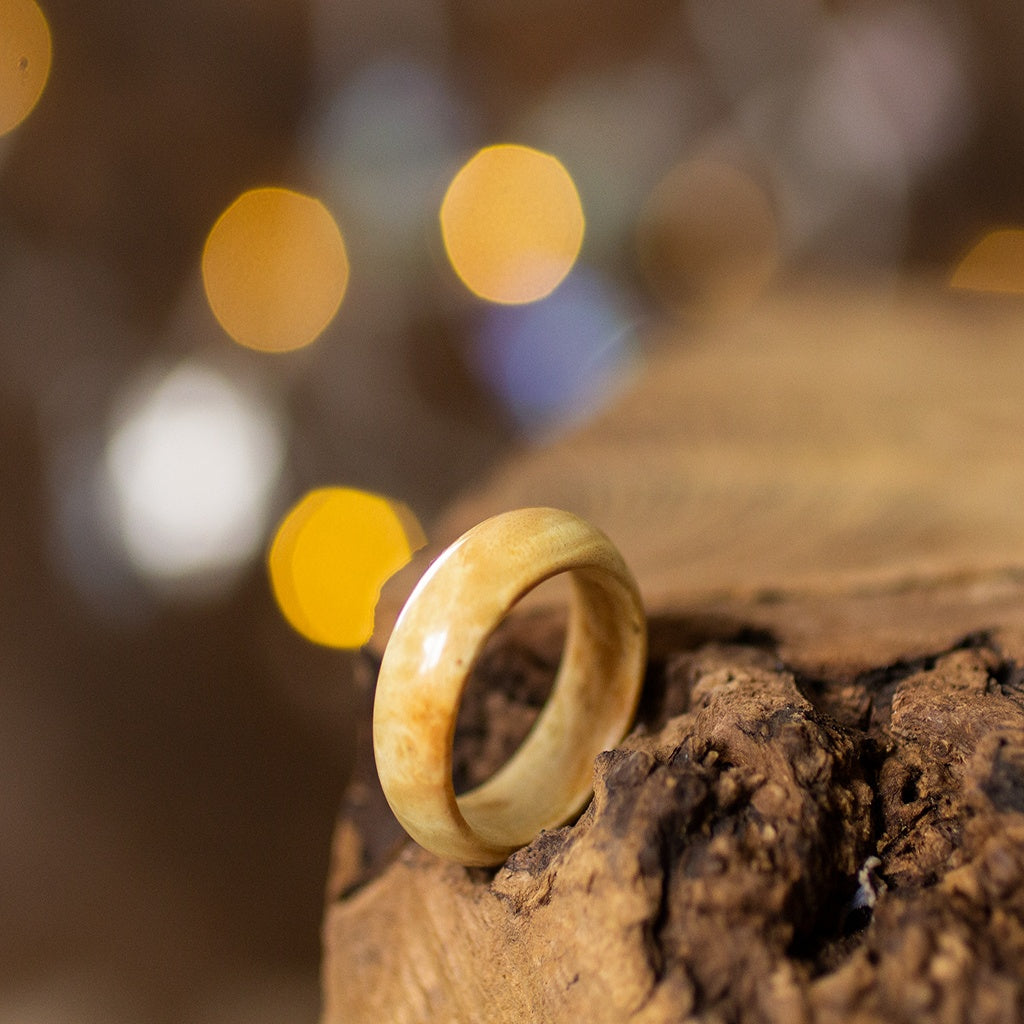 Handcrafted Oak Wood Ring