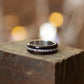 Ebony Wood Ring With Natural Pearls