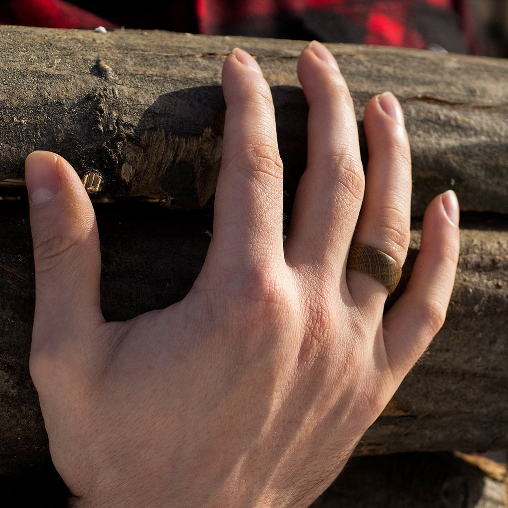 Handmade Oak Wood Ring