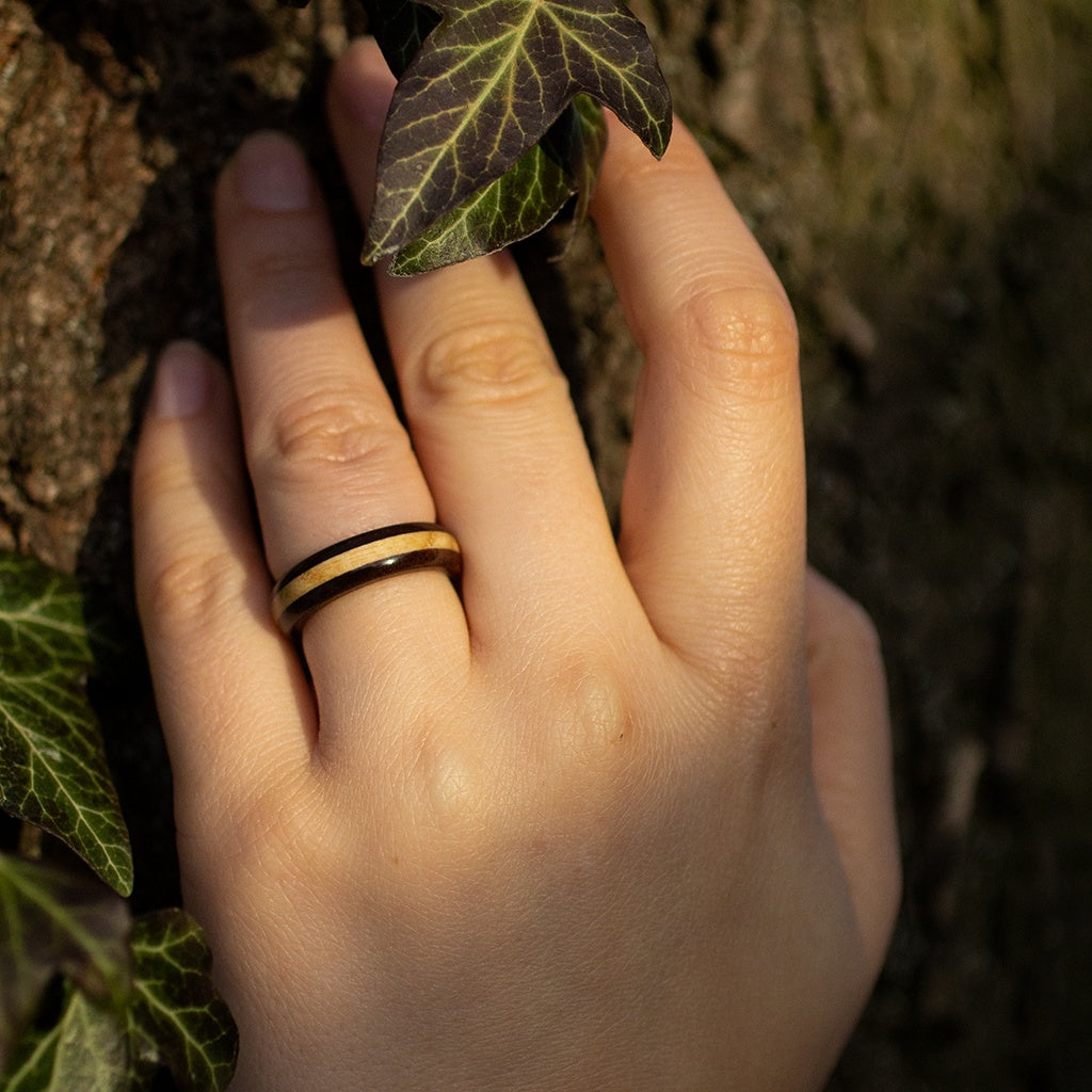 Two Wood Types Ring