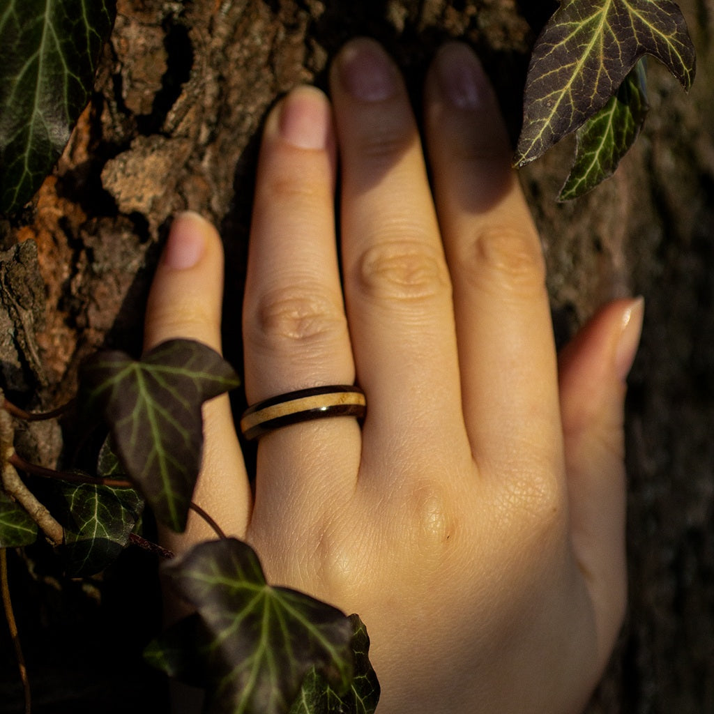 Two Wood Types Ring