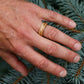 Ash Wood Ring With Copper Inlay